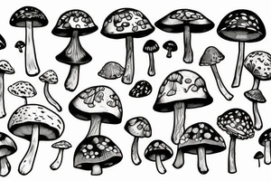 Magic Mushroom tattoo idea