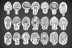 Magic Mushroom tattoo idea