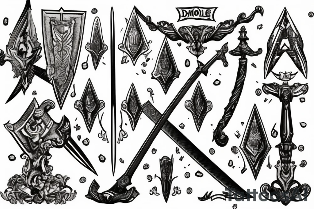 sword of damocles tattoo idea