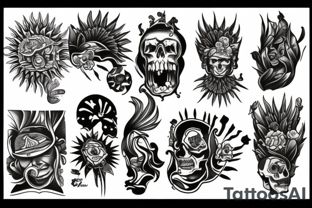Sun weed chicano tattoo idea