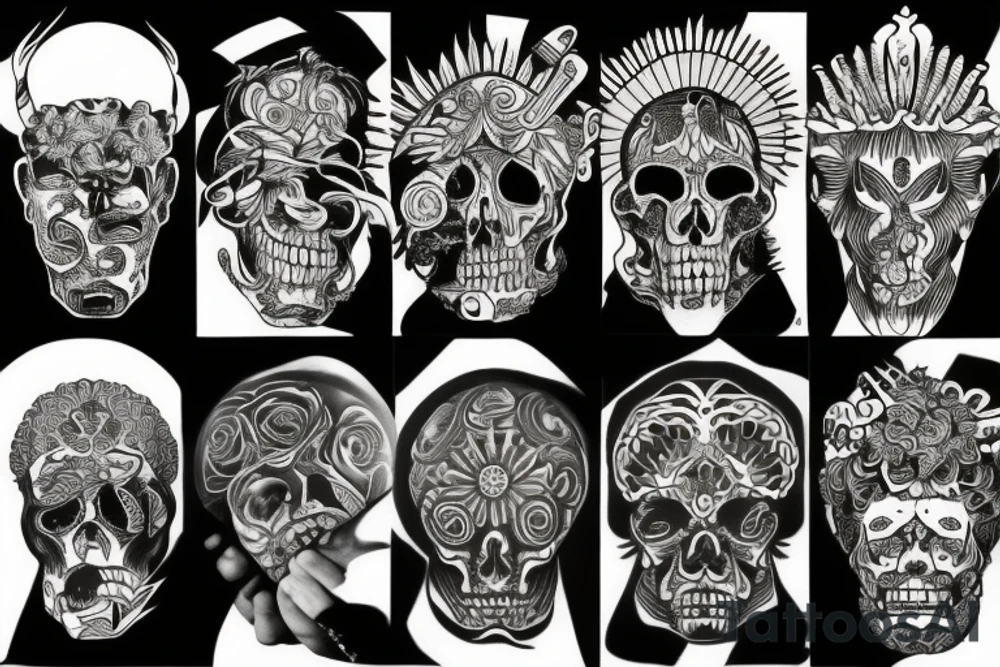 Sun weed chicano god tattoo idea