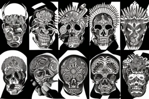 Sun weed chicano god tattoo idea