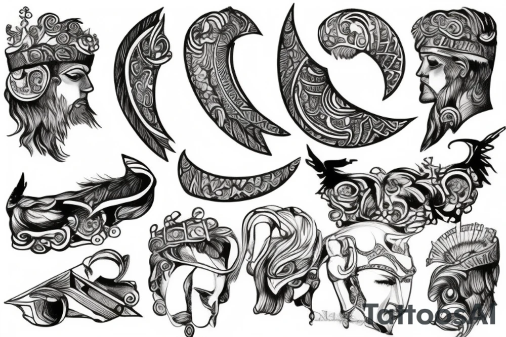 greek god tattoo idea