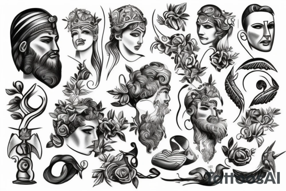 greek god tattoo idea