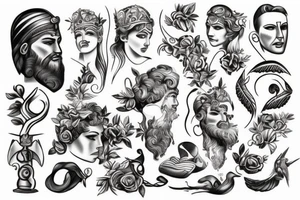 greek god tattoo idea