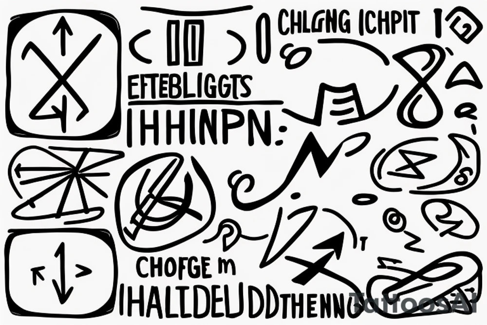 challenges and strengths of living with ADHD. The design should evoke a sense of focus, energy, and determination. It should be simple, memorable, and easily recognizable. The tattoo should convey a message of resilience and hope for those who struggle with ADHD. tattoo idea