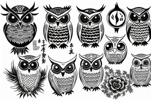 owl wisdom tattoo idea