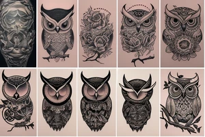 owl wisdom tattoo idea