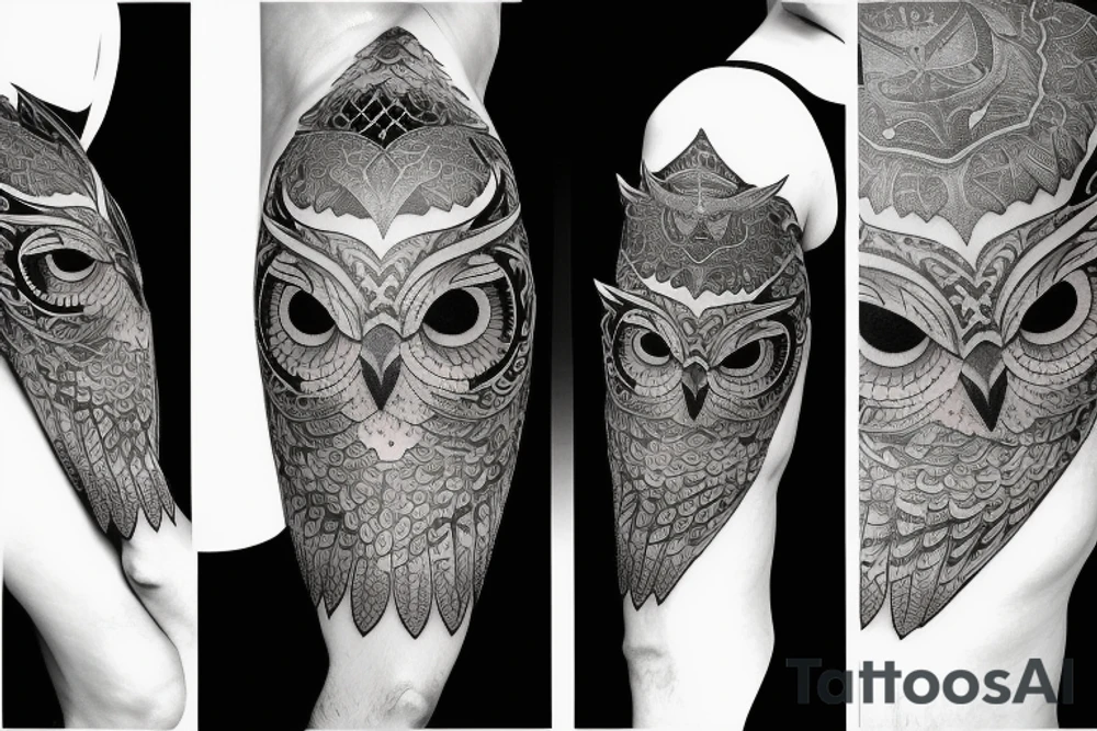 owl wisdom tattoo idea