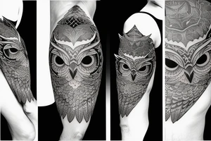 owl wisdom tattoo idea