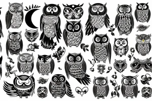 owl wisdom tattoo idea