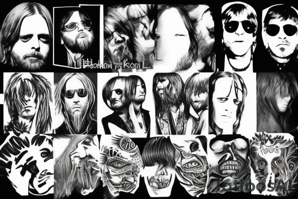 Kings of Leon, korn, moon tooth, the Beatles tattoo idea