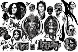 Kings of Leon album cover, korn follow the leader album cover, moon tooth symbol tattoo idea