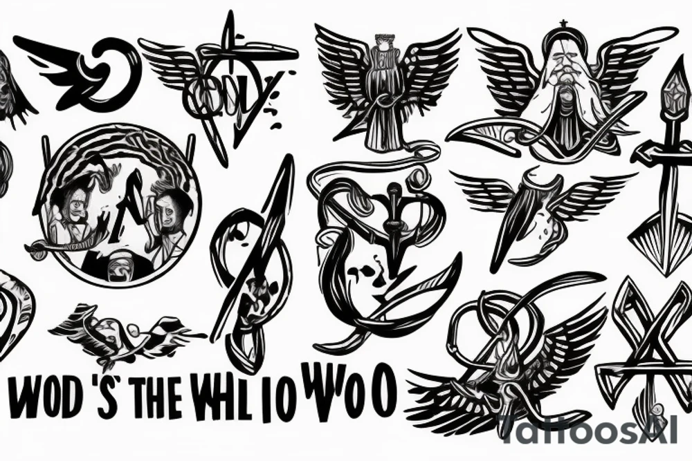 I heard the voice of the Lord, saying, Whom shall I send, and who will go for us? Then said I, Here am I; send me. With a trident tattoo idea