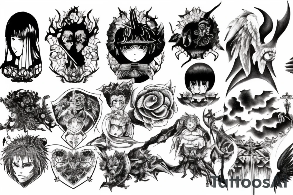 Berserk anime tattoo idea