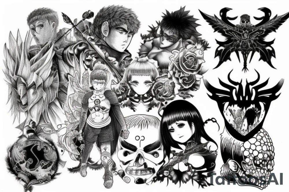 Berserk anime tattoo idea