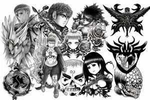 Berserk anime tattoo idea