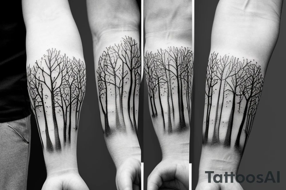 trees, nature, grass
sleeve tattoo idea