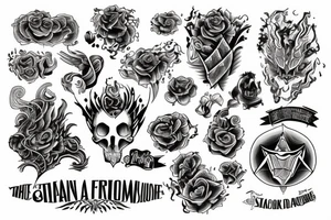 City in fire tattoo idea