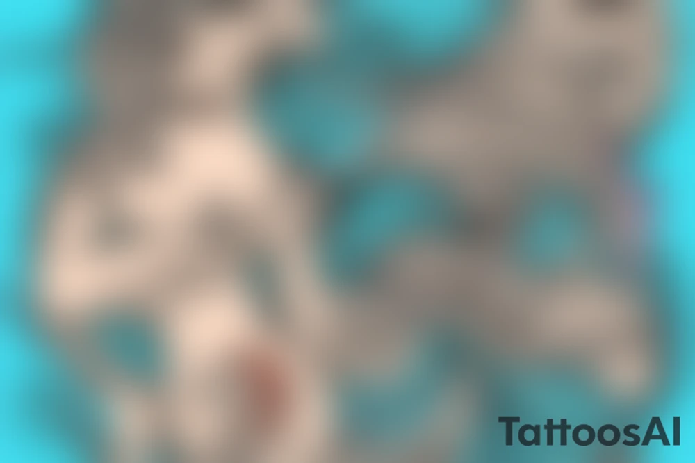 old school mermaid tattoo idea