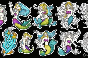 mermaid tattoo idea