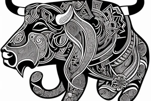 A bull tattoo idea