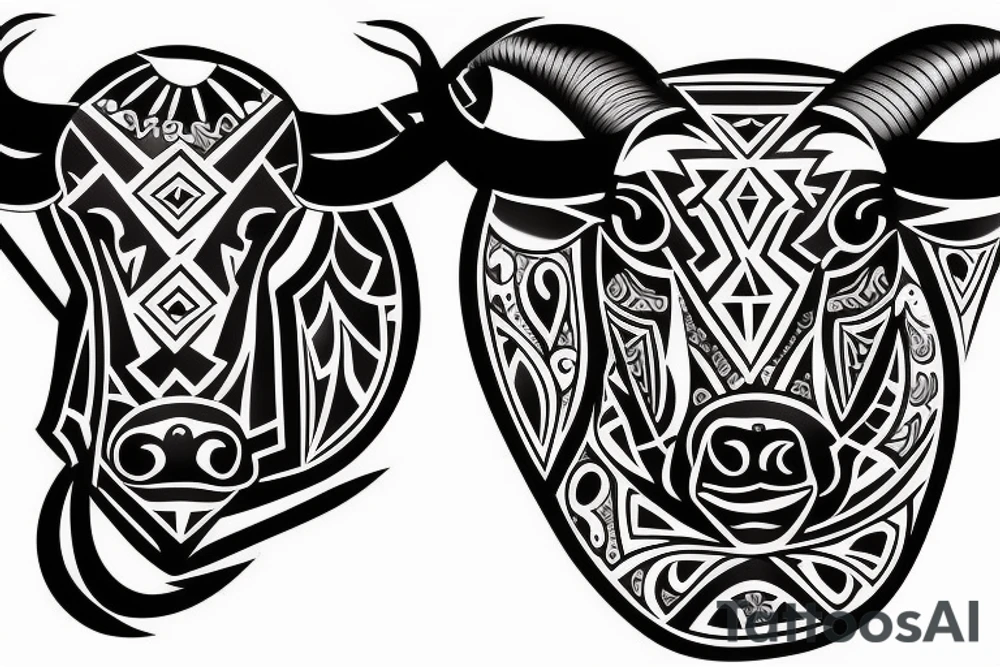 A bull tattoo idea