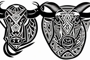 A bull tattoo idea