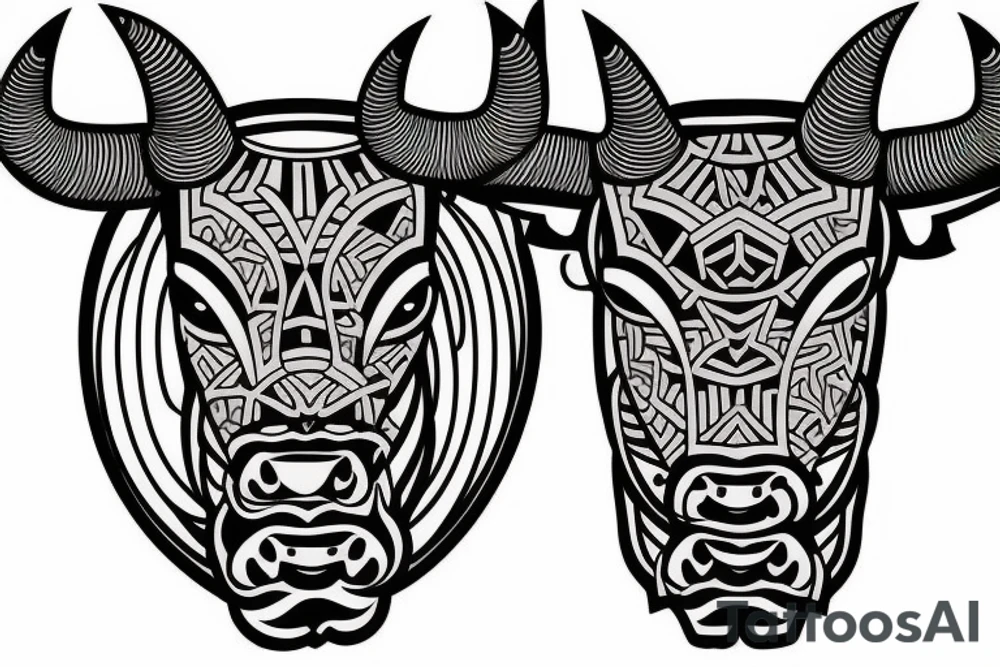 A bull tattoo idea