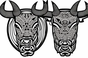 A bull tattoo idea