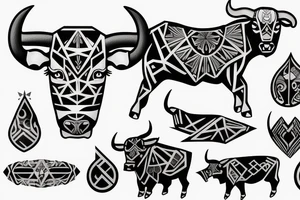 A bull tattoo idea