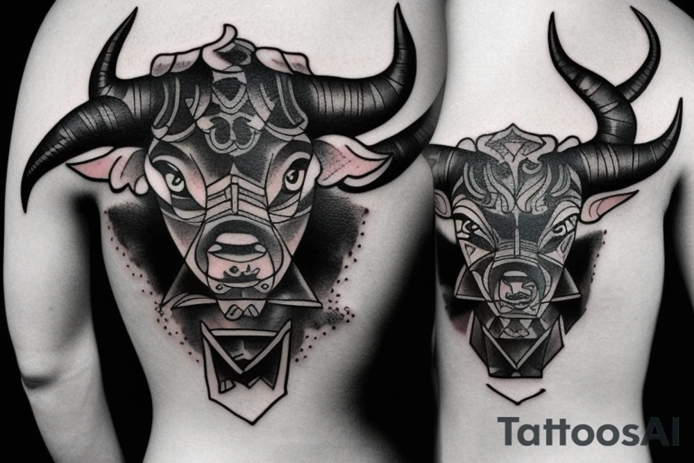 A bull tattoo idea
