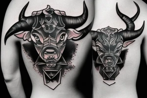 A bull tattoo idea