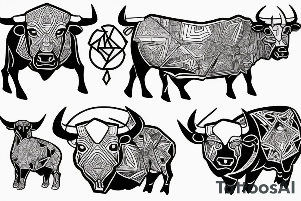 A bull tattoo idea