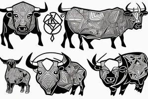 A bull tattoo idea