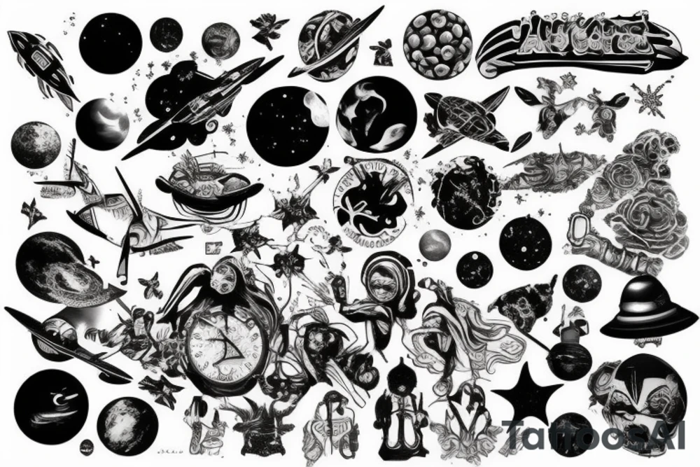 Travel tattoos, space tattoos, matrix tattoos, society is shit tattoos tattoo idea