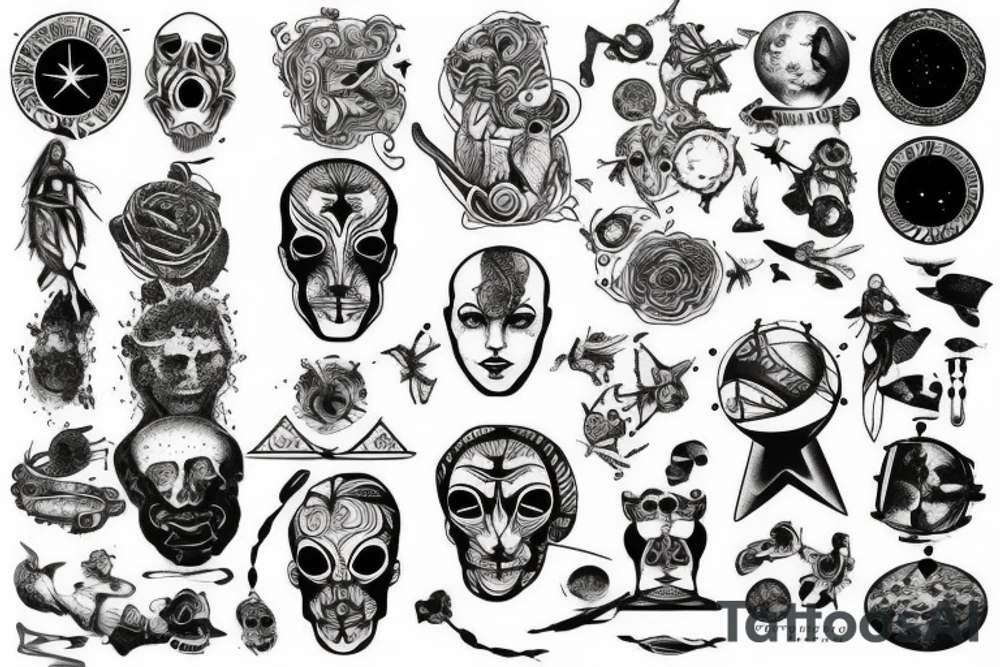 Travel tattoos, space tattoos, matrix tattoos, society is shit tattoos tattoo idea
