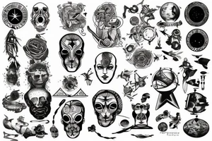 Travel tattoos, space tattoos, matrix tattoos, society is shit tattoos tattoo idea