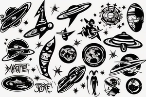 Travel tattoos, space tattoos, matrix tattoos, society is shit tattoos tattoo idea