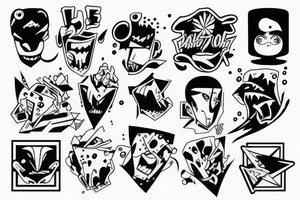 Block tattoo idea