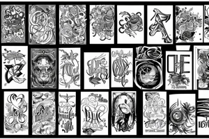 Block letters tattoo idea