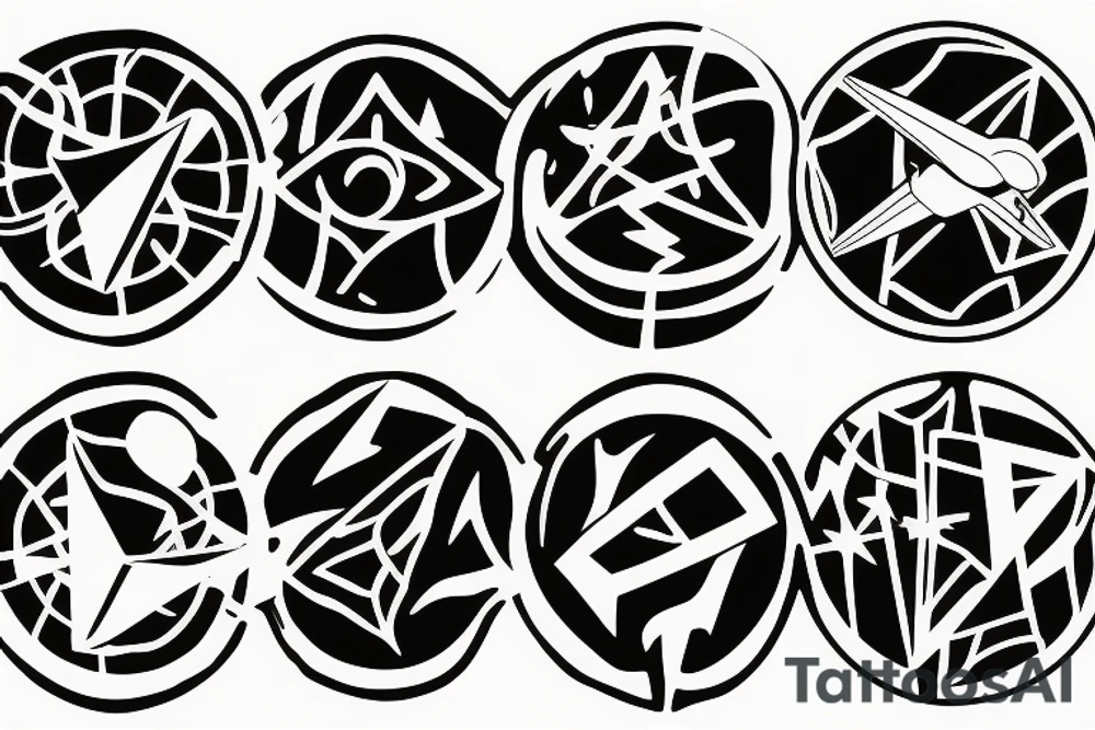 flying disc launcher tattoo idea