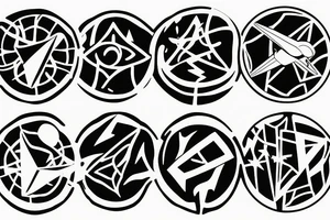 flying disc launcher tattoo idea