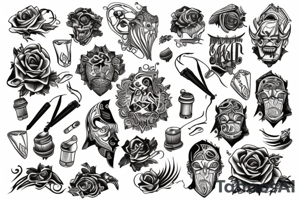 A colored tattoo for men tattoo idea