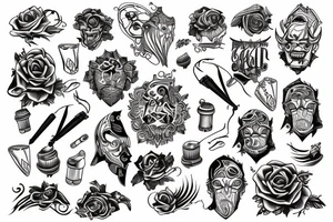 A colored tattoo for men tattoo idea