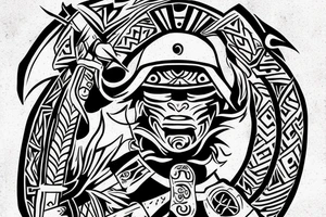 i was born at 11 10 2003, and my parents raise me as a warrior ho never give up tattoo idea