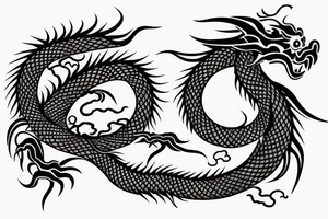 Japanese dragon tattoo idea