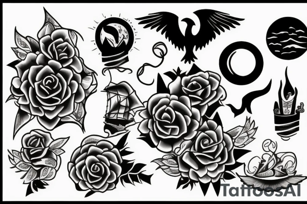 Sunset tattoo idea