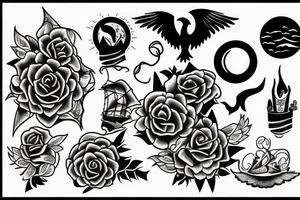 Sunset tattoo idea