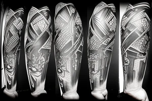 Pistol,volleyball,warrior,rifle,sword, tattoo idea